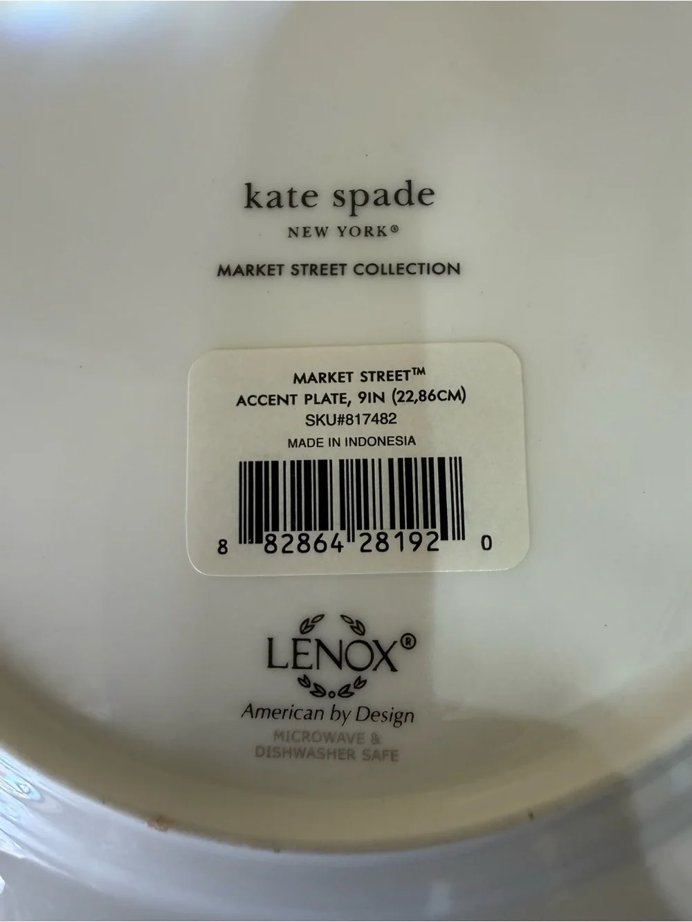 kate spade white dinner